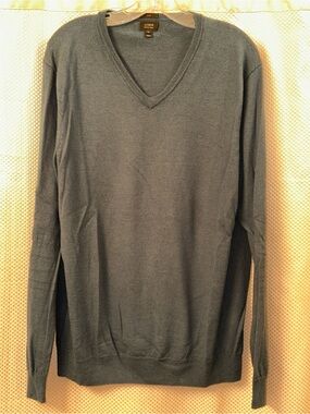 J. Crew Men's V-Neck Sweater in Teal XL